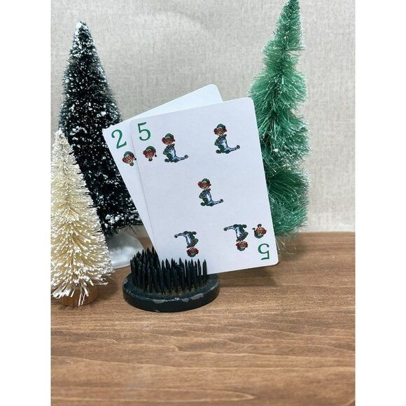 Vintage Christmas Playing Cards Trade Swap Cards Collectible 1988 Set Of 2 - Picture 1 of 7